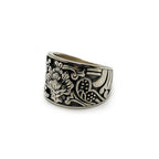 Anillo Bajo Relieve Lotus