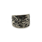 Anillo Bajo Relieve Lotus