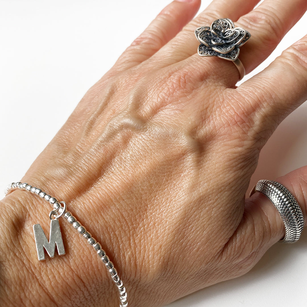 Pulsera Mostacilla Letra