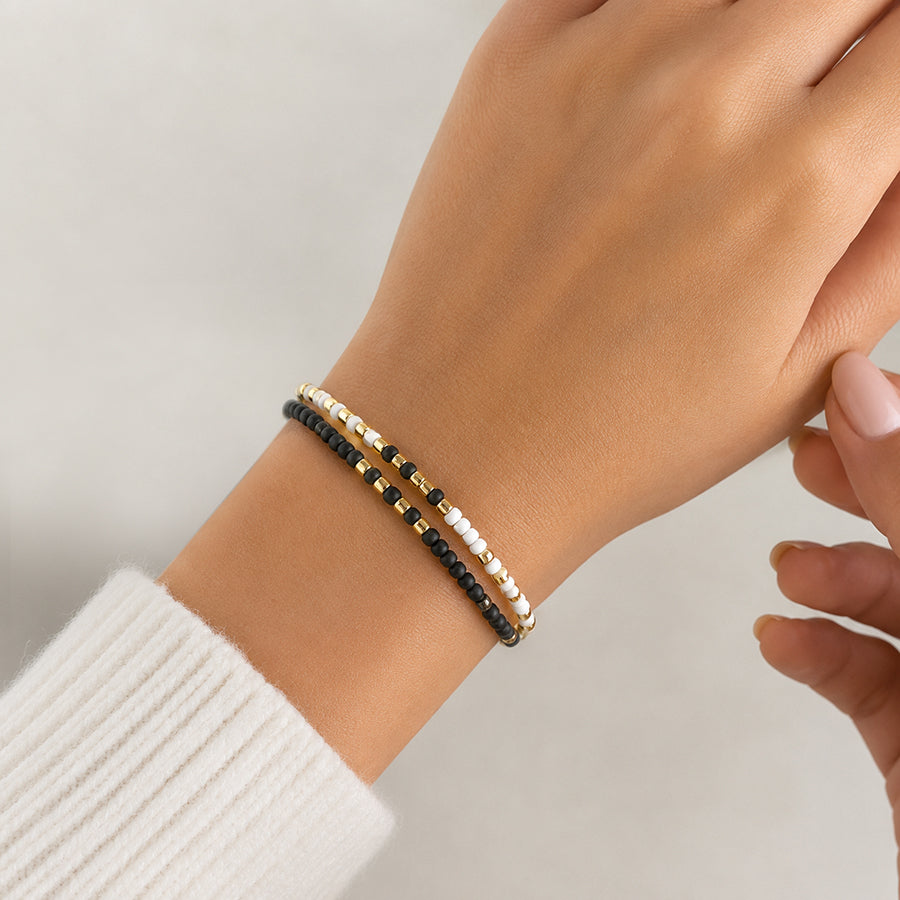 Pulsera Mostacillas Opaco / Brillante