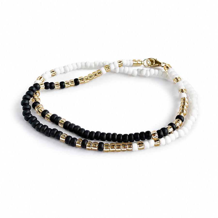 Pulsera Mostacillas Opaco / Brillante