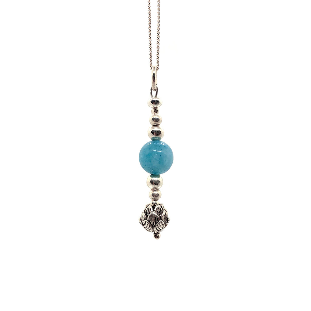 Colgante Loto Jade Turquesa
