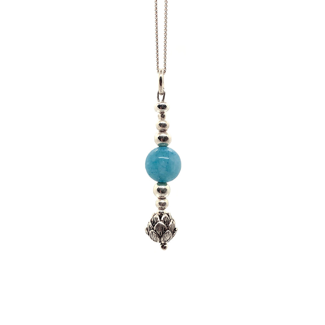 Colgante Loto Jade Turquesa